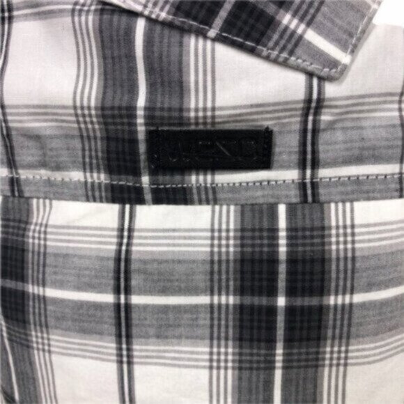 NWT WESC Black & White Long Sleeves Plaid Pattern Bomber Jacket Size Small - Picture 8 of 11